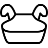 Booster car seat icon